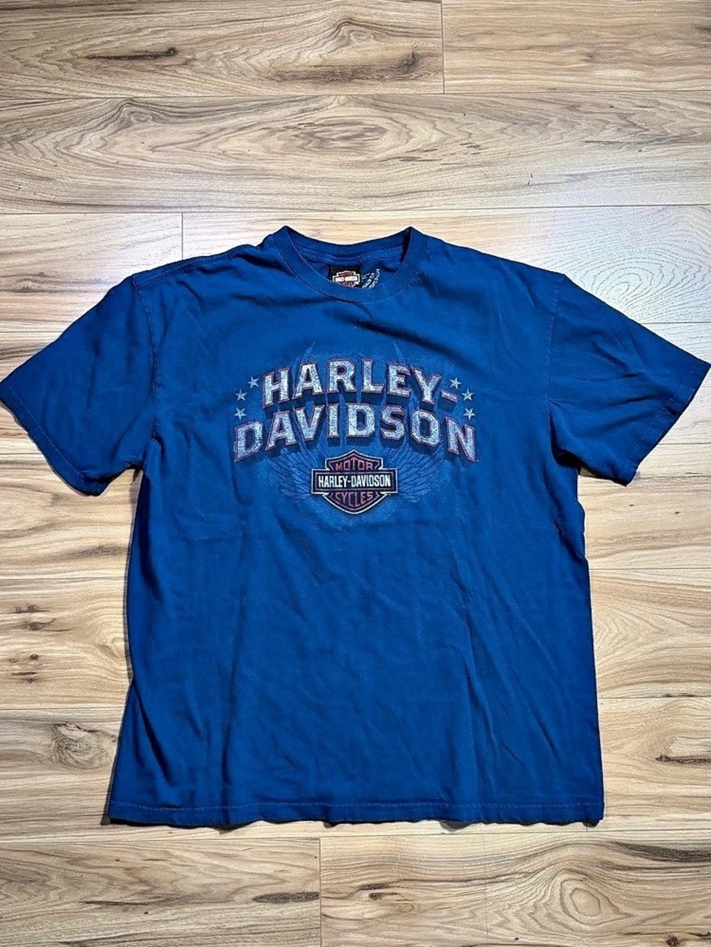 Harley-Davidson Silverton Colorado Dealership T-Shirt Blue XL